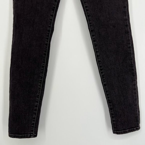 PacSun Size 24 Jeans Super High Rise Jeggings Lace Up Washed Black Stretch - Picture 3 of 9